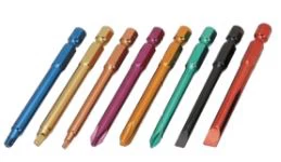 Set odvijača od 8 komada od 3 inča kodiranih bojama